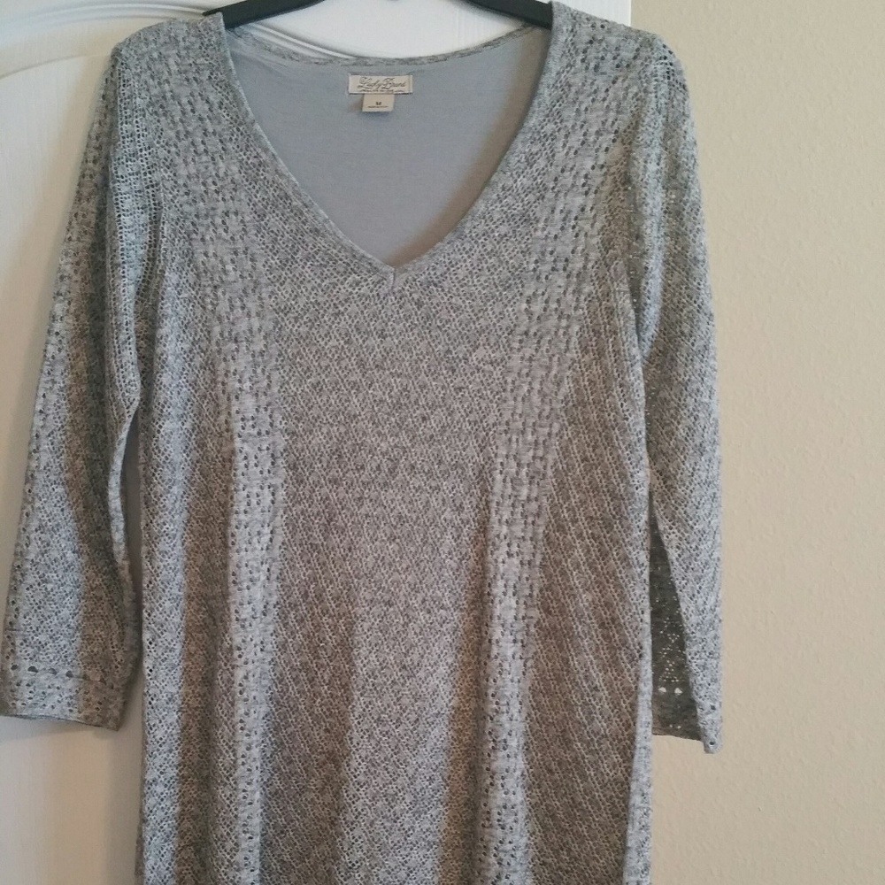 #120 Lucky Gray Knit Dress Size Medium